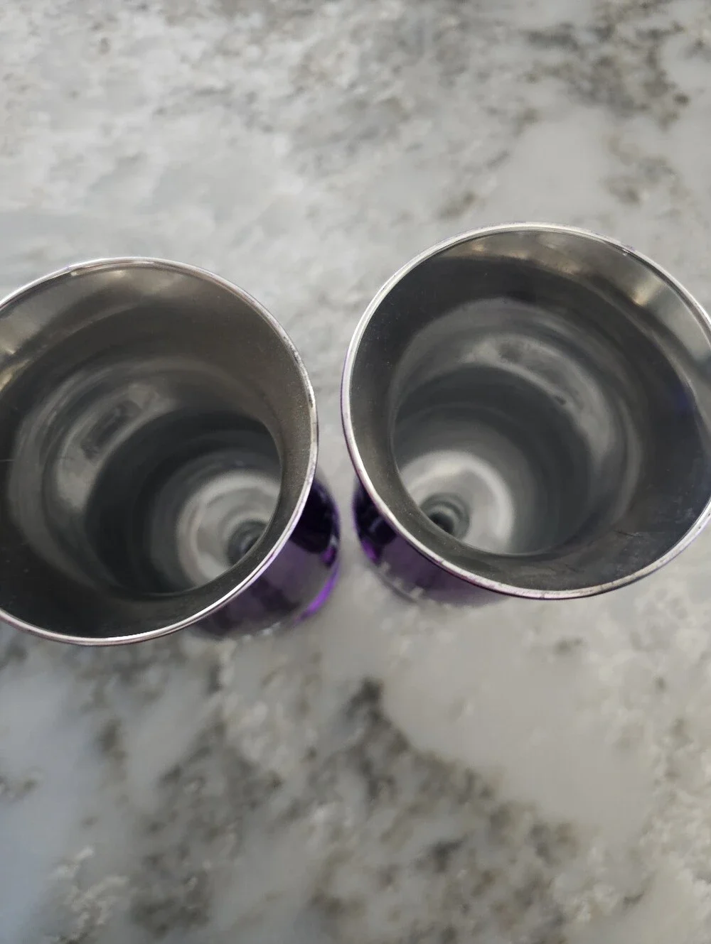 Excalibur Hotel Casino Las Vegas Purple Drinking Cocktail Glassed Souvenir